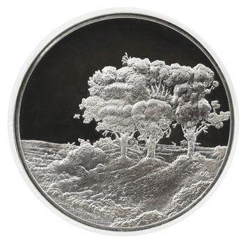 Медаль США Пам'ятна медаль 1972-1976 Срібло Proof Рембрандт - Три дерева (Ag 925, 67 грам) М21279 фото