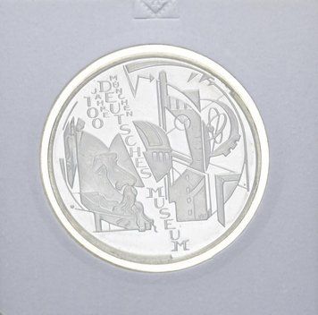 Монета Німеччина 10 євро 2003 &laquo;100 років німецькому музею в Мюнхені&raquo; Срібло UNC М10879 фото