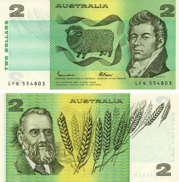 Australia 2 dollars 1983 UNC (P43e)