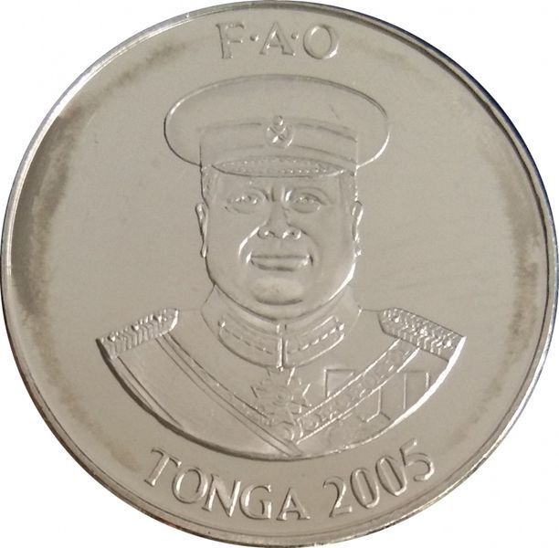 Монета Тонга 10 сеніті 2005 &laquo;ФАО&raquo; UNC (KM#69a) М08452 фото