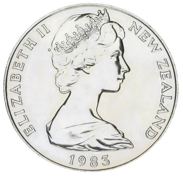 Монета Нова Зеландія 1 долар 1983 році "50 років карбування монет Нової Зеландії&raquo; UNC (KM#53) М06751 фото