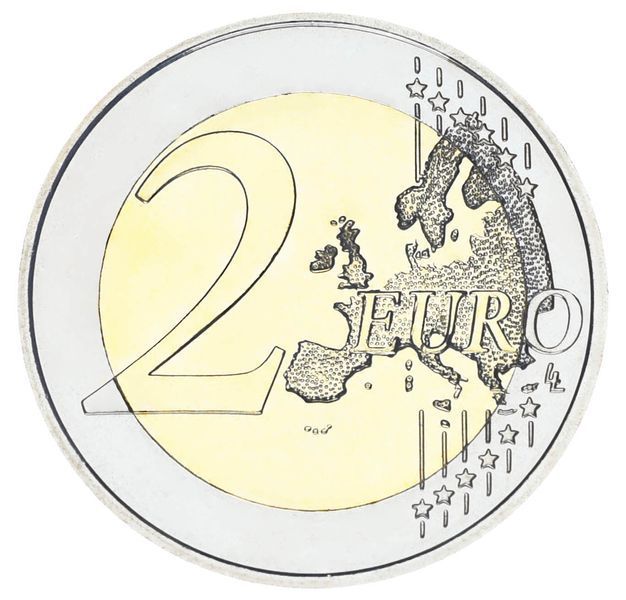 Coin Slovakia 2 euro 2023 Bimetal UNC 200 years of horse mail Vienna - Bratislava