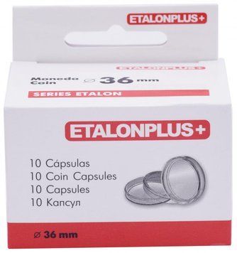 Капсулы для монет 36 мм. (10 штук) Etalonplus А14630 фото