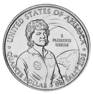 Монета США 25 центів (квотер) 2022 UNC P Жінки Америки - астронавт Саллі Райд М17259 фото