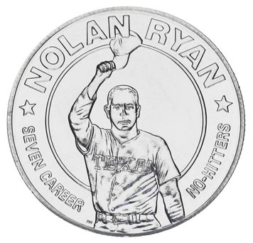 Liberia 1 dollar 1993 UNC Baseball Hall of Fame - Nolan Ryan