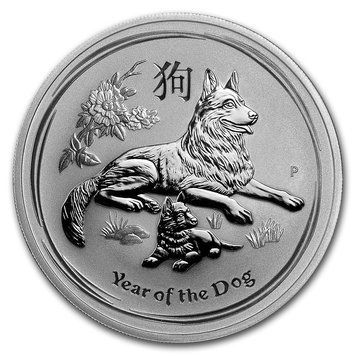 Australia 1 dollar 2018 Year of the Dog UNC Silver