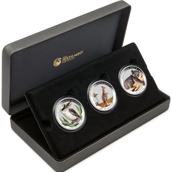 Australia 3 Coin Set 2012 UNC Silver