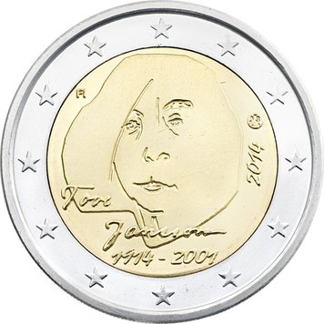 Фінляндія 2 євро 2014 «Туве Янссон» UNC (KM#194) М00255 фото