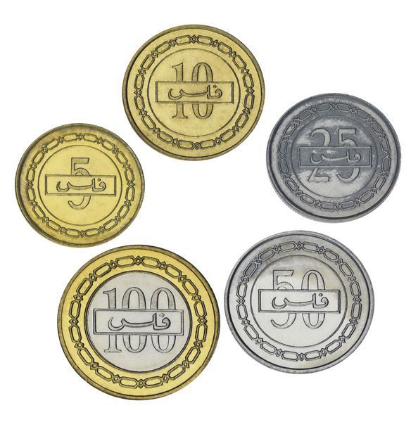 Набір монет Бахрейн набір з 5 монет 1992-1995 UNC 5, 10, 25, 50, 100 філс М20849 фото