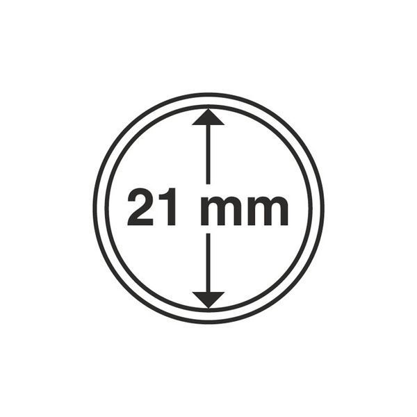 Coin capsule 21 mm, Leuchtturm