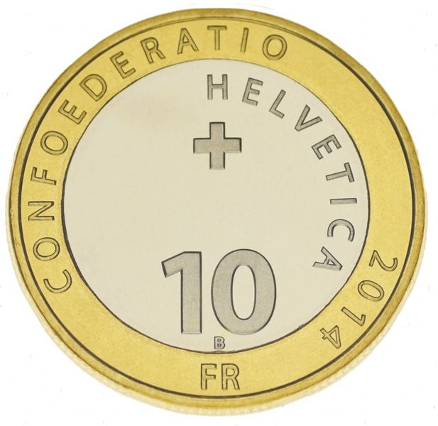 Switzerland 10 francs 2014 UNC (KM # 150)