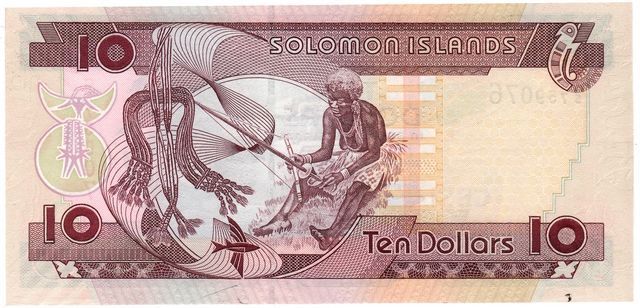 Банкнота Соломоновы острова 10 долларов UNC (P15) Б03668 фото