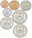 Набір монет Кірибаті набір з 7 монет 1979-1992 UNC 1, 2, 5, 10, 20, 50 центів, 1 долар М21632 фото 2
