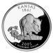 Coin US 25 cents (quarter) 2005 D States and Territories - Kansas UNC (KM # 373)