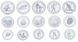 Coins set Yugoslavia set of 15 coins 1984 Silver UNC XIV Winter Olympic Games in Sarajevo