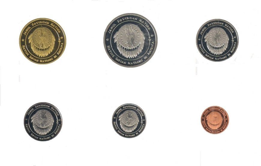 USA set of 6 coins 2016 "Apache Tribe" UNC