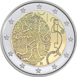 Фінляндія 2 євро 2010 року «150 років фінської валюті» UNC (KM#154) М00261 фото