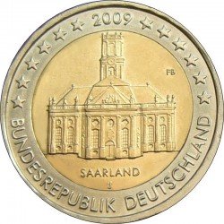 Німеччина 2 Євро-2009 «Саар» UNC (KM#276) М00060 фото