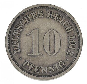 Germany 10 pfennigs 1912 F-VF Out of circulation