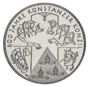 Монета Німеччина 10 євро 2014 UNC 600 років Констанцському собору М08658 фото