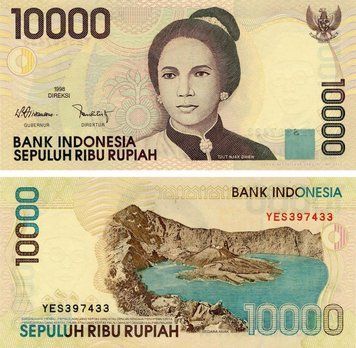Banknote Indonesia 10000 rupiah 1998 (2005) UNC (P137h)