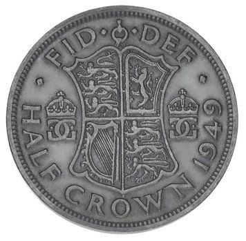 Монета Великобританія 1/2 крони 1949 F-VF Half Crown М18188 фото