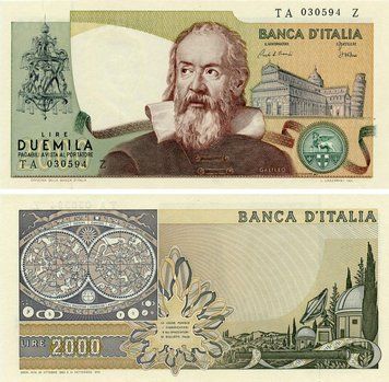 Banknote Italy 2000 lira 1983 UNC (P103c)
