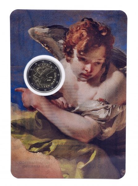Coin San Marino 2 euros 2020 Bimetal UNC 500th anniversary of the death of Rafael Santi