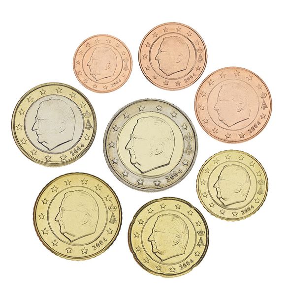 Belgium set of euro coins 2004 UNC (8 pieces)