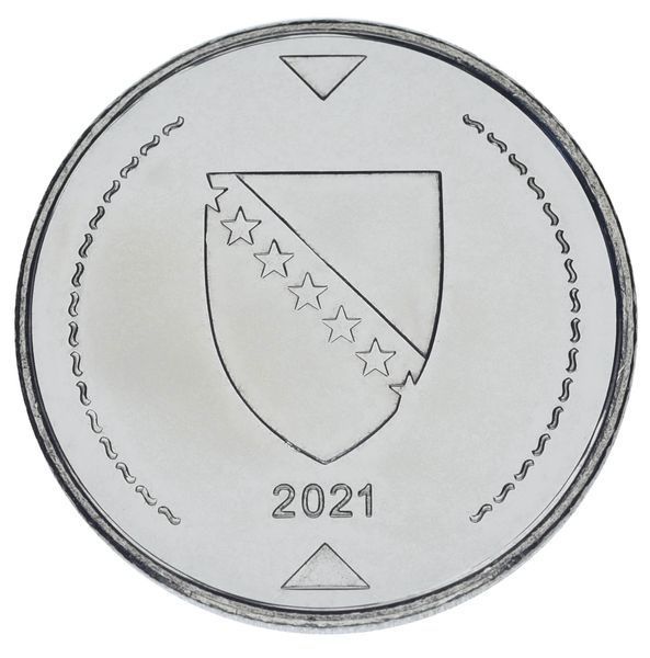 Монета Боснія та Герцеговина 1 марка 2021 UNC М21624 фото