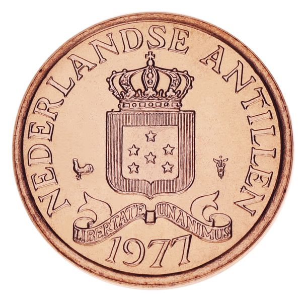 Netherlands Antilles 1 cent 1977 VF (KM # 8)