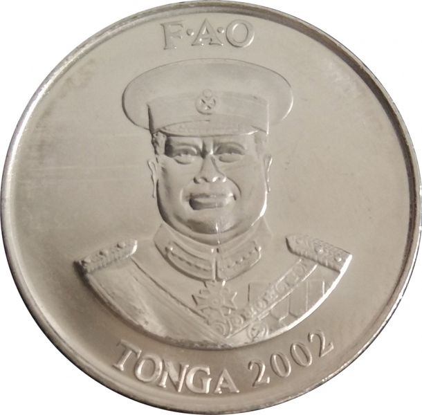 Tonga 20 Senity 2002 FAO UNC (KM # 70a)