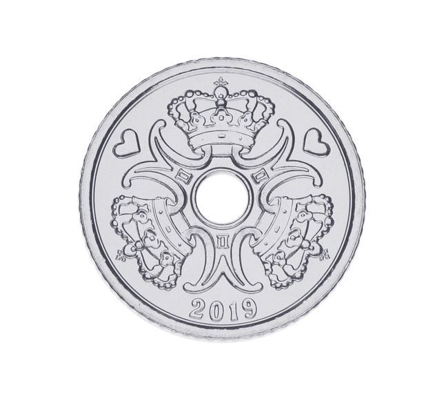 Монета Дания 1 крона 2019 UNC М16990 фото