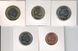 Jordan set of 5 coins 2009-2012 AU-UNC 1 kirsch, 5, 10 piastres, 1/4, 1/2 dinars