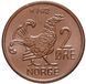 Coin Norway 2 &oslash;re 1972 VF (KM#410) М08845 photo 1