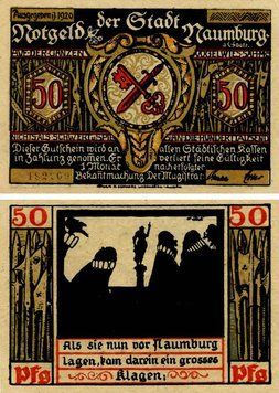 Banknote Germany Notgeld 50 pfennig 1920 F-VF Hamburg