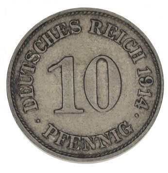Germany 10 pfennigs 1914 F-VF Out of circulation