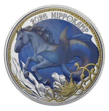 Монета Австрія 3 євро 2026 UNC Міфічні істоти - Гіпокамп М24384 фото