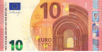 Germany 10 Euro 2014 XA X002 UNC Draghi