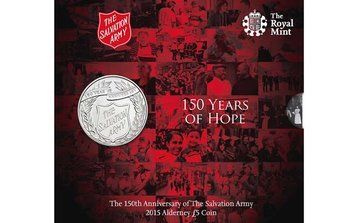 Монета Великобританія 5 фунтів 2015 &laquo;150 років надії&raquo; UNC Сувенір М07291 фото