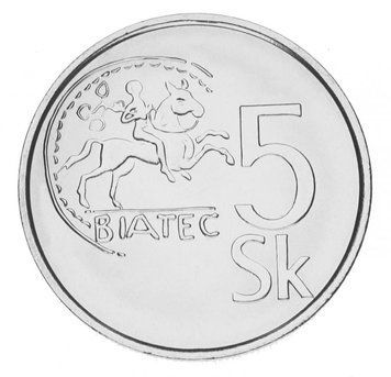 Словаччина 5 крон 2007 UNC М15208 фото