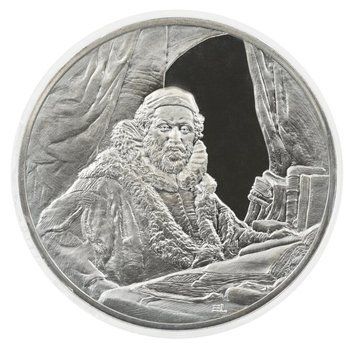 Медаль США Пам'ятна медаль 1972-1976 Срібло Proof Рембрандт - Jan Uytenbogaert (Ag 925, 67 грам) М21281 фото