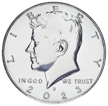Монета США 50 центів 2023 UNC D Джон Кеннеді М17646 фото
