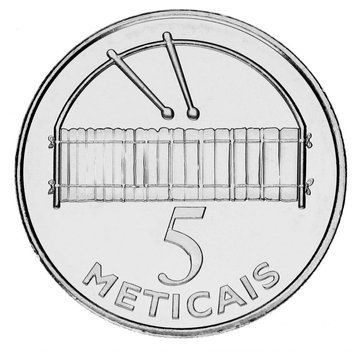 Мозамбік 5 метікалів 2012 UNC (KM#139) М13966 фото