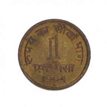 India 1 pice 1964 F-VF