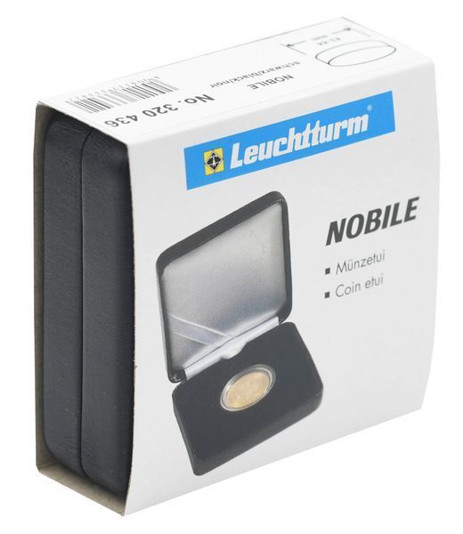 Футляр для монет до 44 мм чорний Leuchtturm А02230 фото
