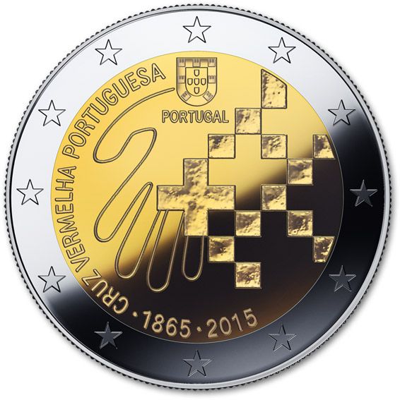 Portugal 2 euro 2015 "Red Cross" UNC (KM # 850)