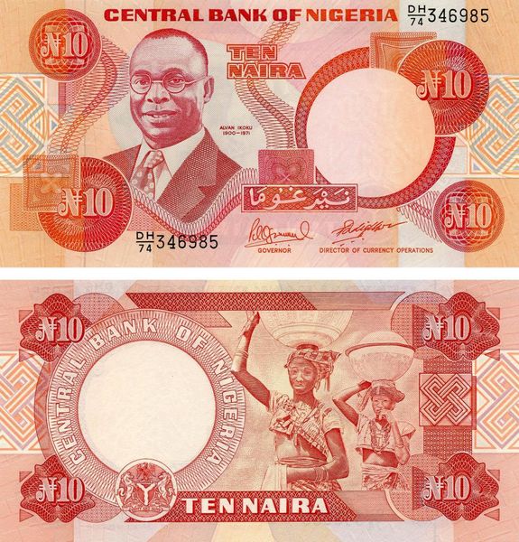 Nigeria 10 Naira 1984 UNC (P25)