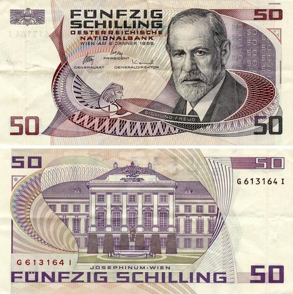 Austria 50 schillings 1986 F-VF (P149)