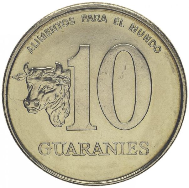 Paraguay 10 Guarani 1996 UNC (KM # 178a)